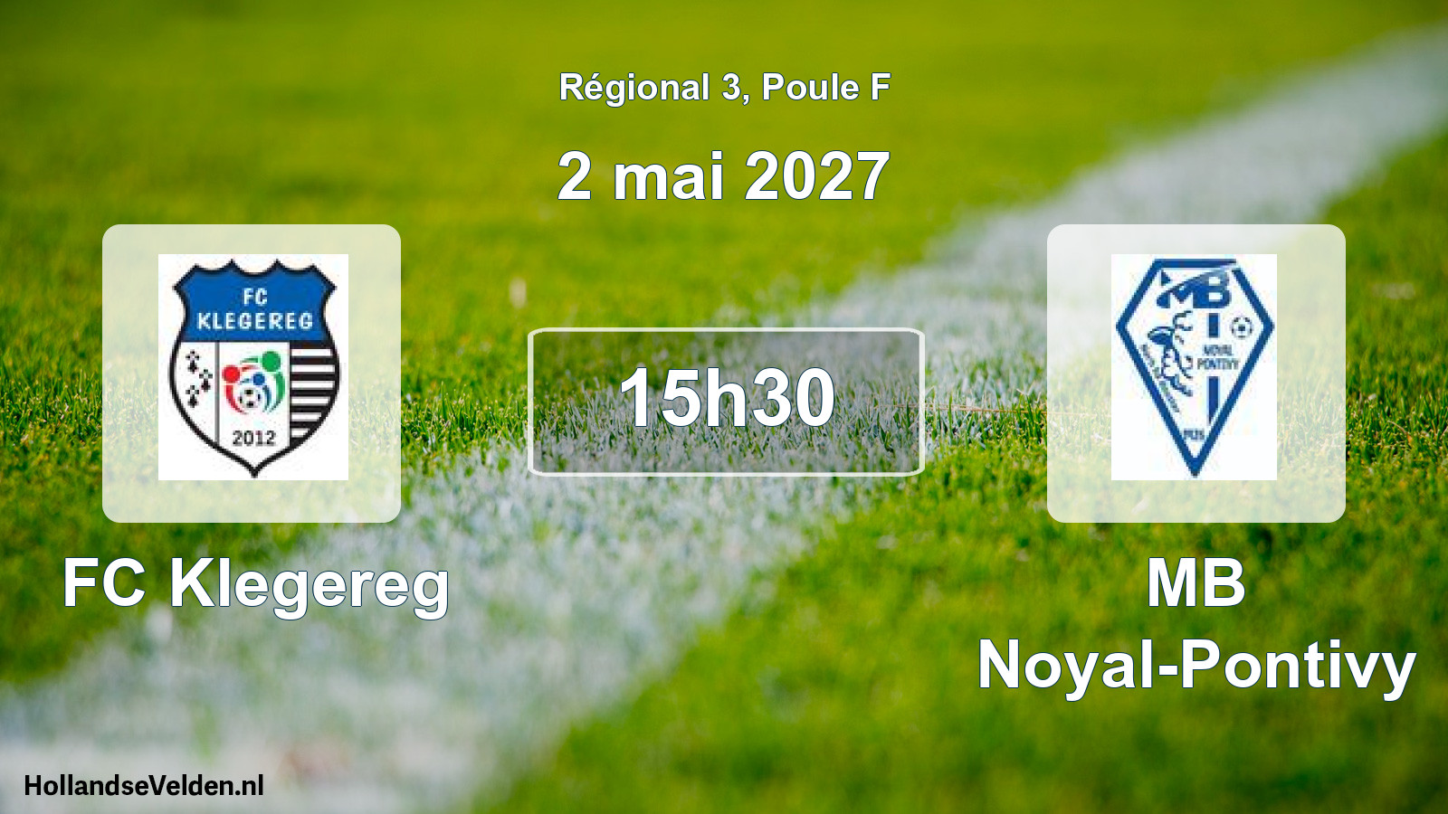 Scheduled Match: FC Klegereg - MB Noyal-Pontivy (2 May 2027)