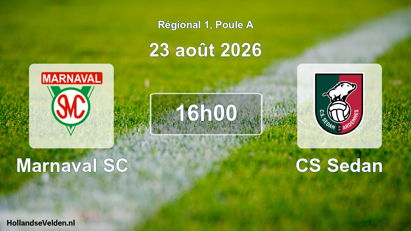 Scheduled Match: Marnaval SC - CS Sedan (23 August 2026)