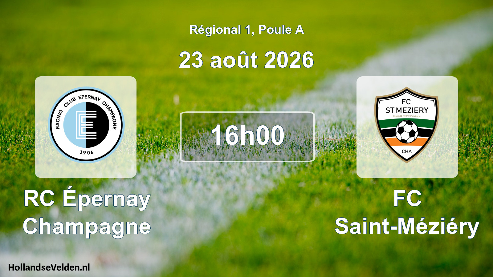 Scheduled Match: RC Épernay Champagne - FC Saint-Méziéry (23 August 2026)