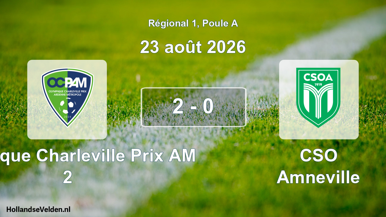 Scheduled Match: Olympique Charleville Prix AM 2 - CSO Amneville (23 August 2026)