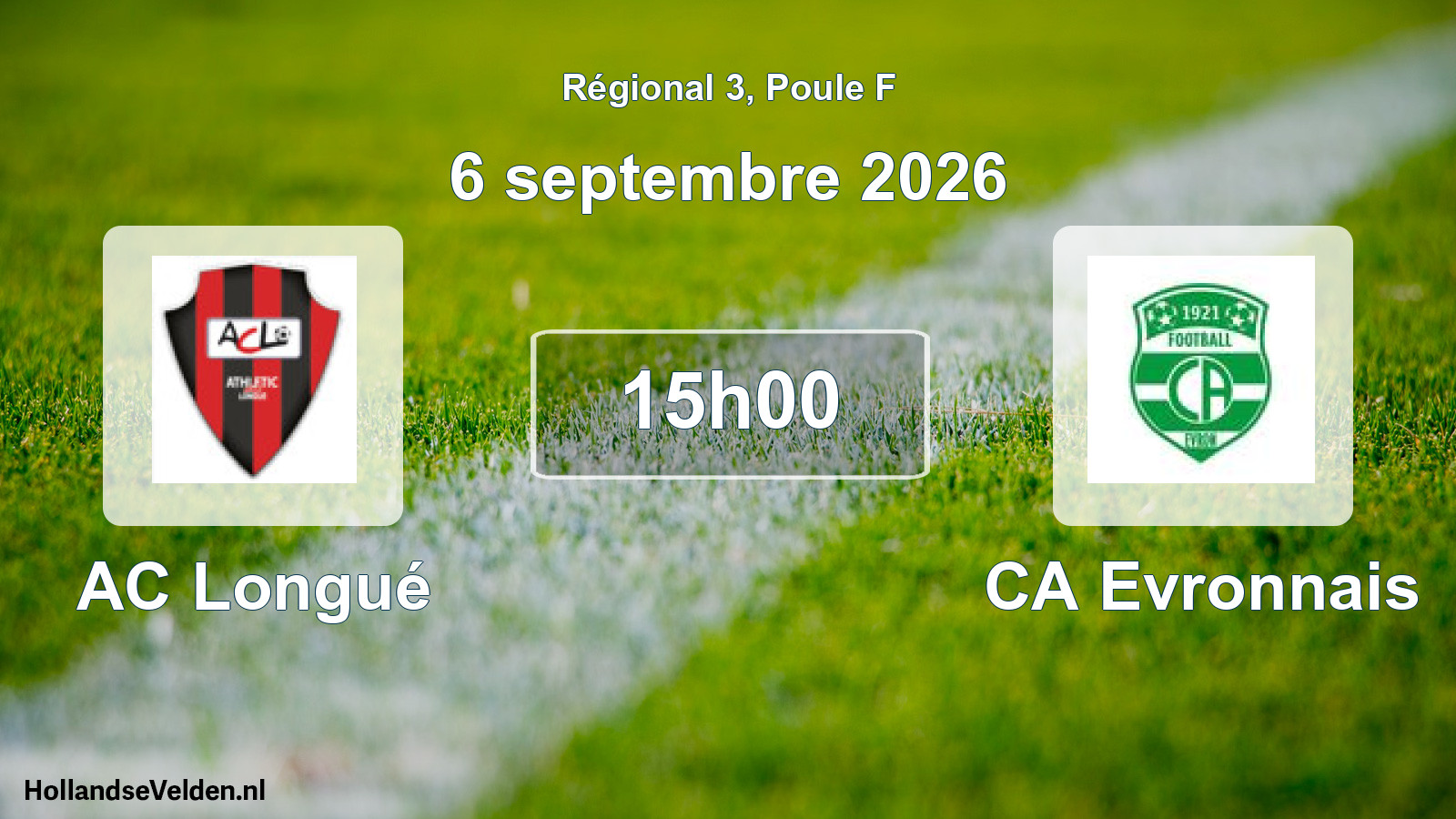 Scheduled Match: AC Longué - CA Evronnais (6 September 2026)