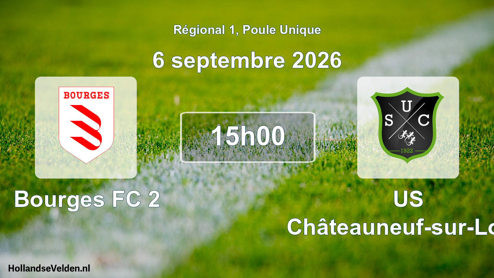 Scheduled Match: Bourges FC 2 - US Châteauneuf-sur-Loire (6 September 2026)