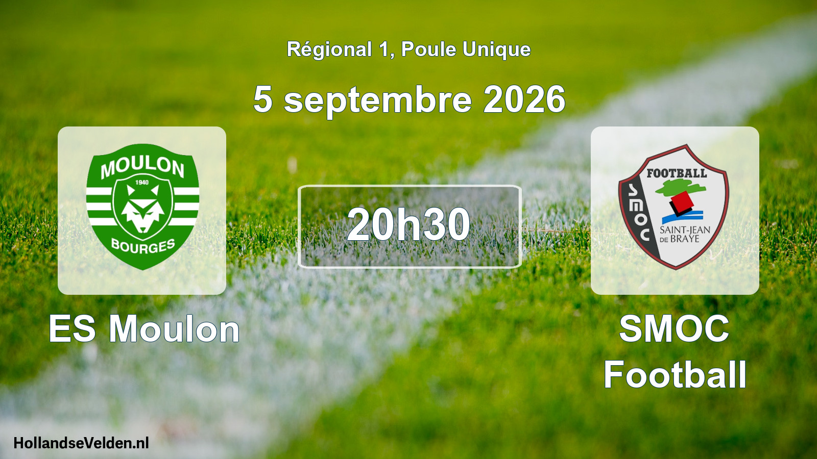 Scheduled Match: ES Moulon - SMOC Football (5 September 2026)
