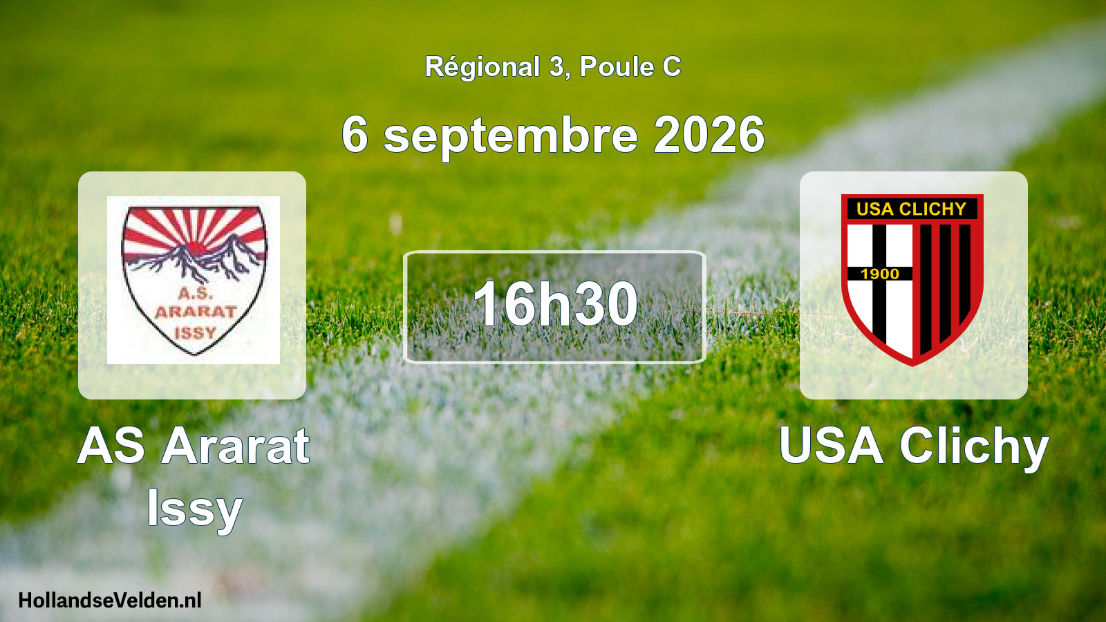 Scheduled Match: AS Ararat Issy - USA Clichy (6 September 2026)
