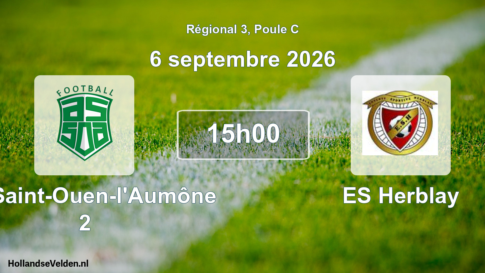 Scheduled Match: AS Saint-Ouen-l'Aumône 2 - ES Herblay (6 September 2026)