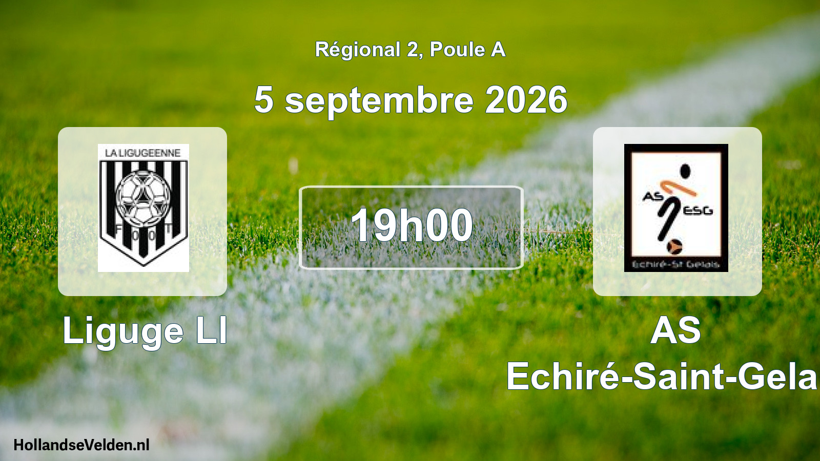 Scheduled Match: Liguge Ll - AS Echiré-Saint-Gelais (5 September 2026)