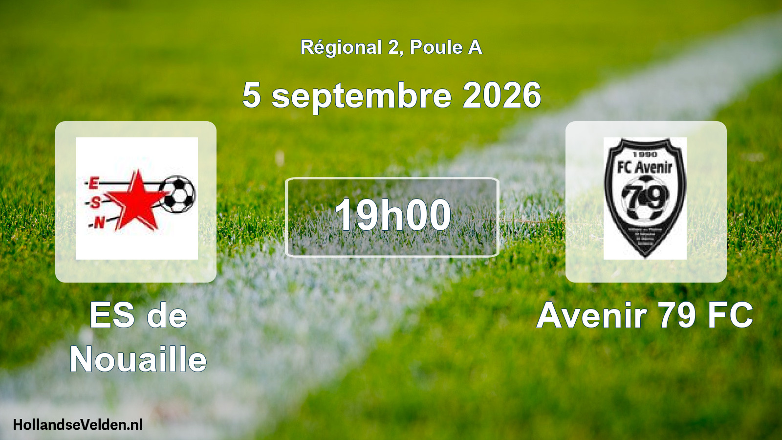 Scheduled Match: ES de Nouaille - Avenir 79 FC (5 September 2026)
