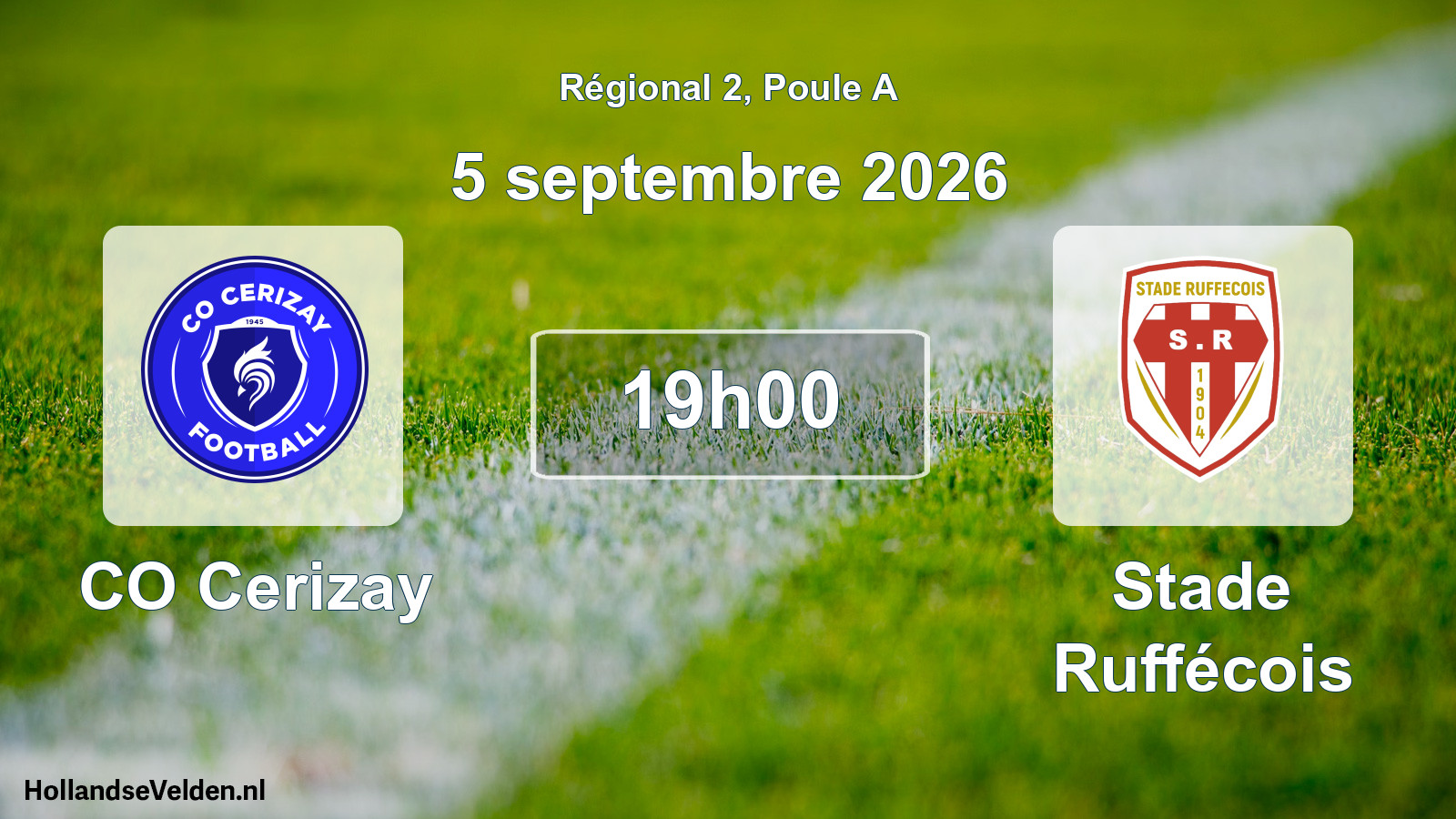 Scheduled Match: CO Cerizay - Stade Ruffécois (5 September 2026)