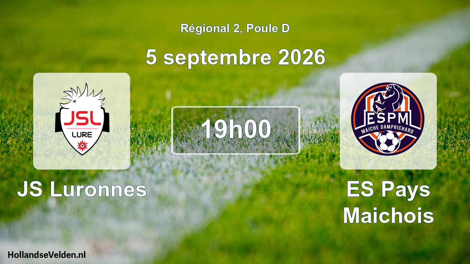 Scheduled Match: JS Luronnes - ES Pays Maichois (5 September 2026)