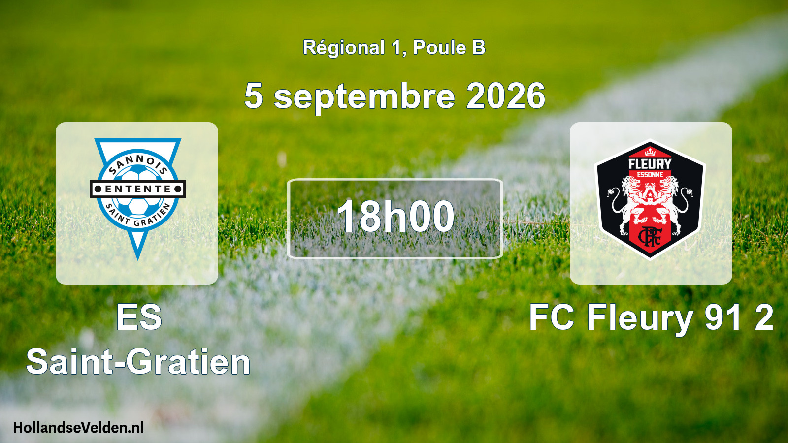 Scheduled Match: ES Saint-Gratien - FC Fleury 91 2 (5 September 2026)