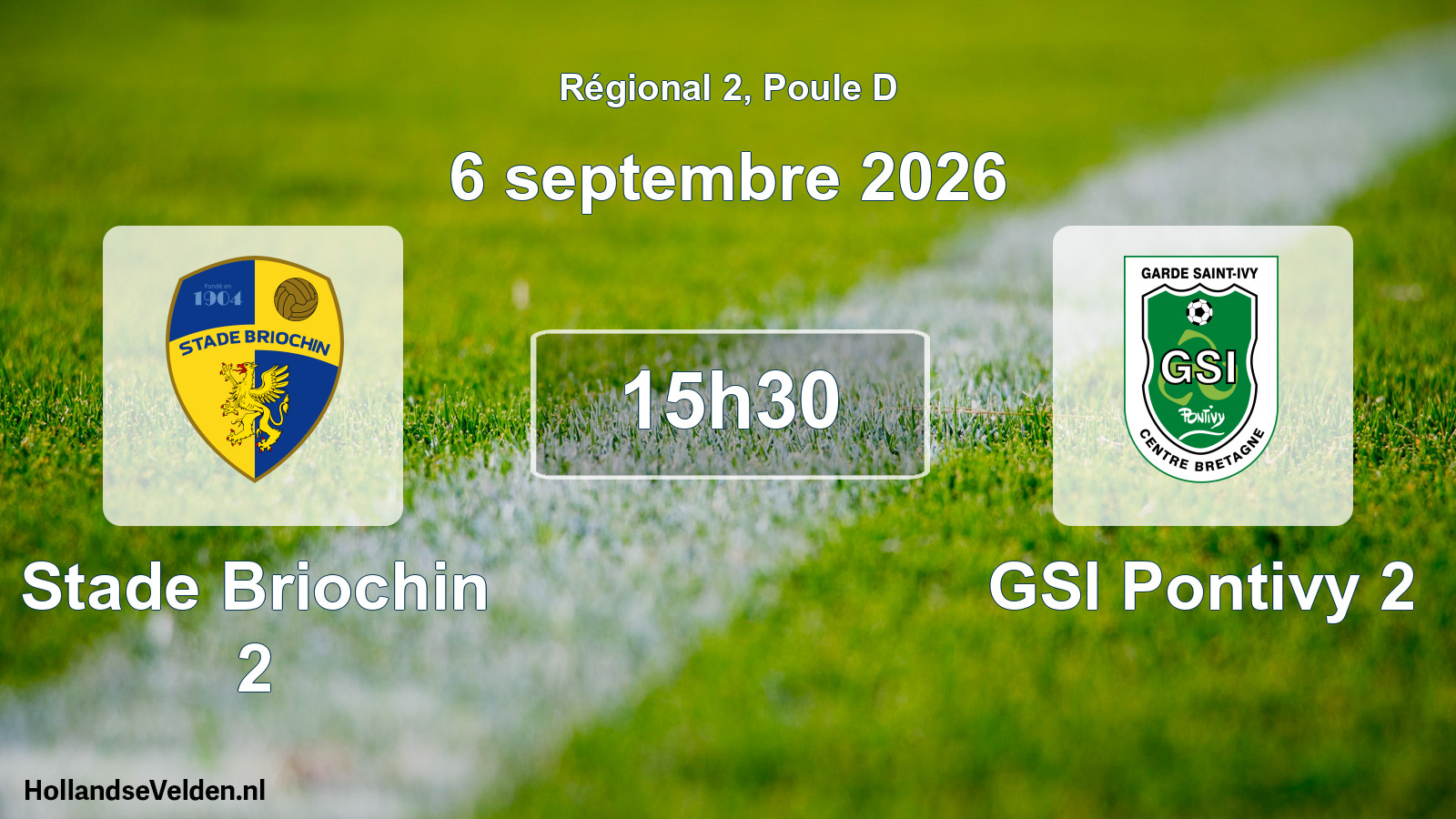 Scheduled Match: Stade Briochin 2 - GSI Pontivy 2 (6 September 2026)