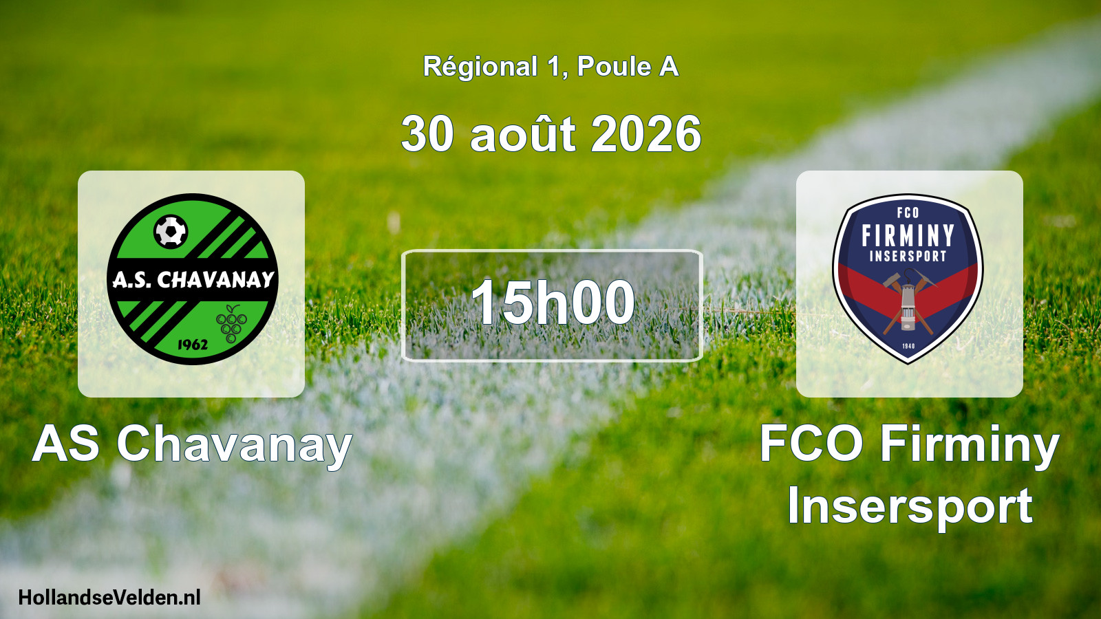 Scheduled Match: AS Chavanay - FCO Firminy Insersport (30 August 2026)