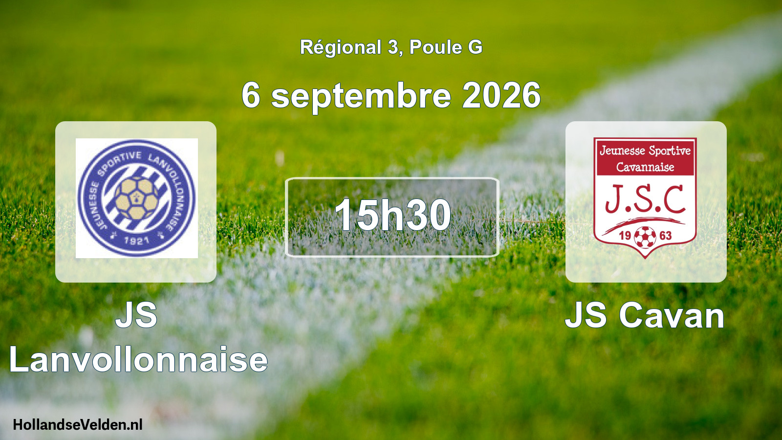 Scheduled Match: JS Lanvollonnaise - JS Cavan (6 September 2026)