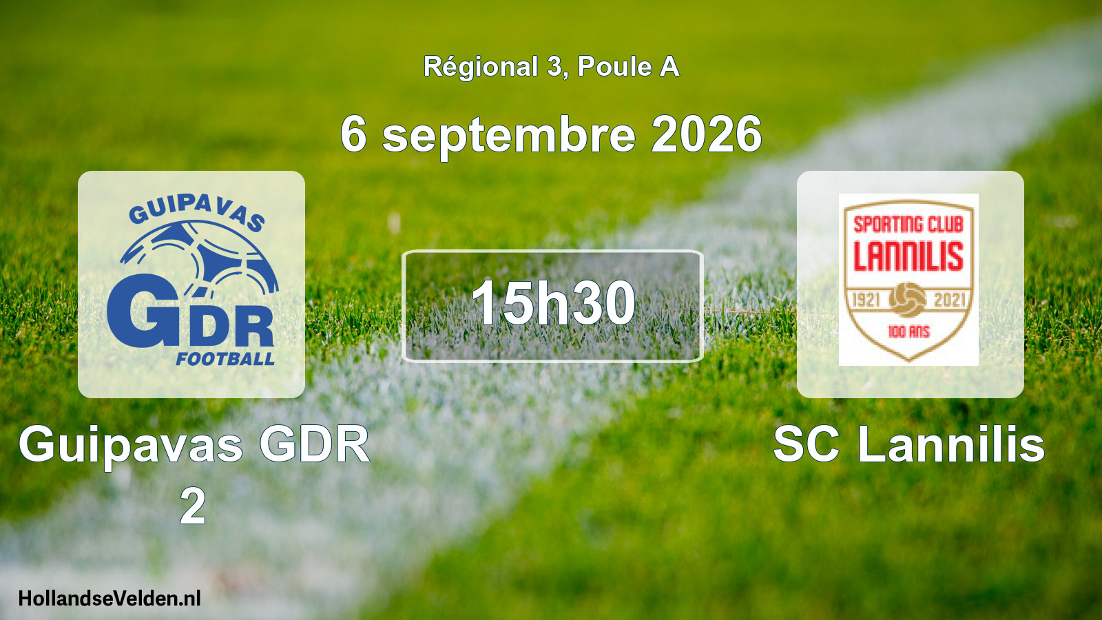 Scheduled Match: Guipavas GDR 2 - SC Lannilis (6 September 2026)