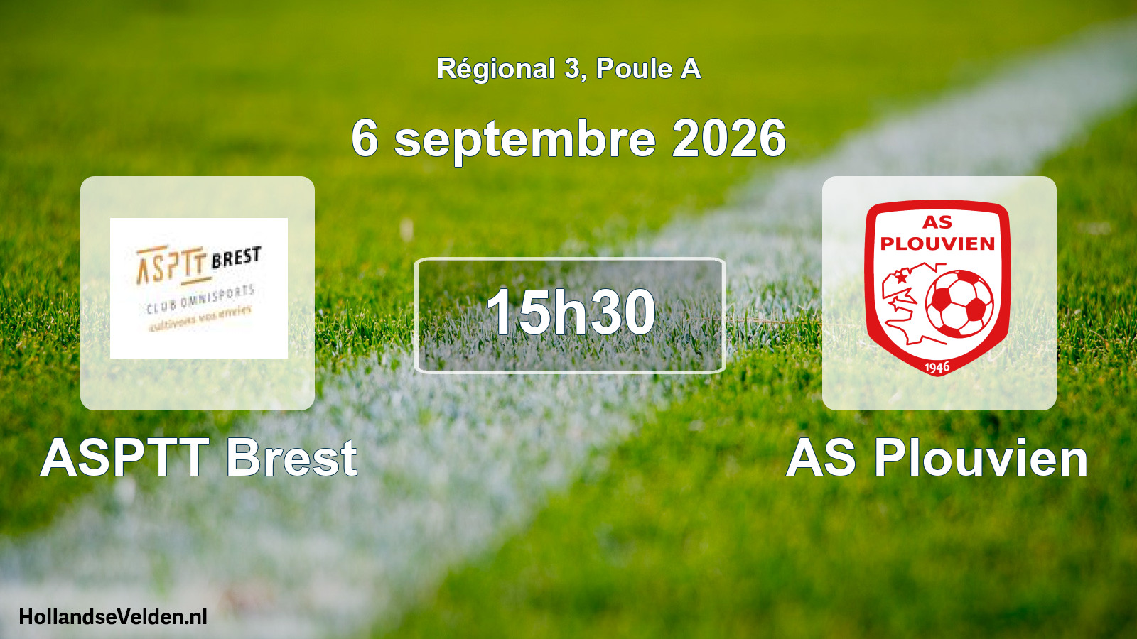 Scheduled Match: ASPTT Brest - AS Plouvien (6 September 2026)