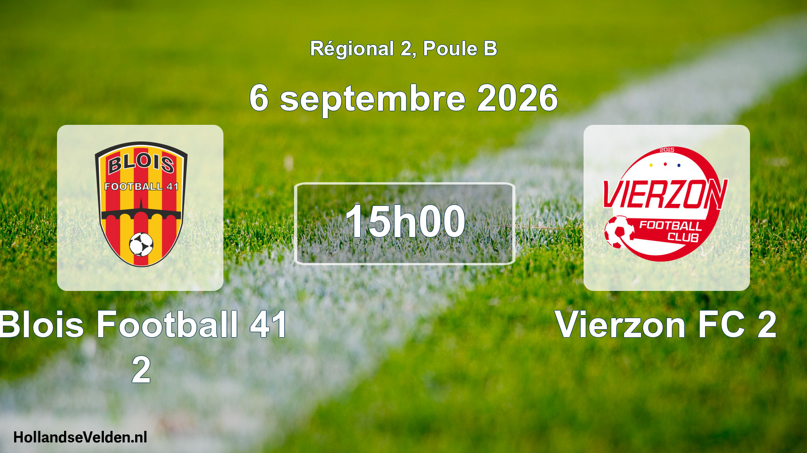 Scheduled Match: Blois Football 41 2 - Vierzon FC 2 (6 September 2026)