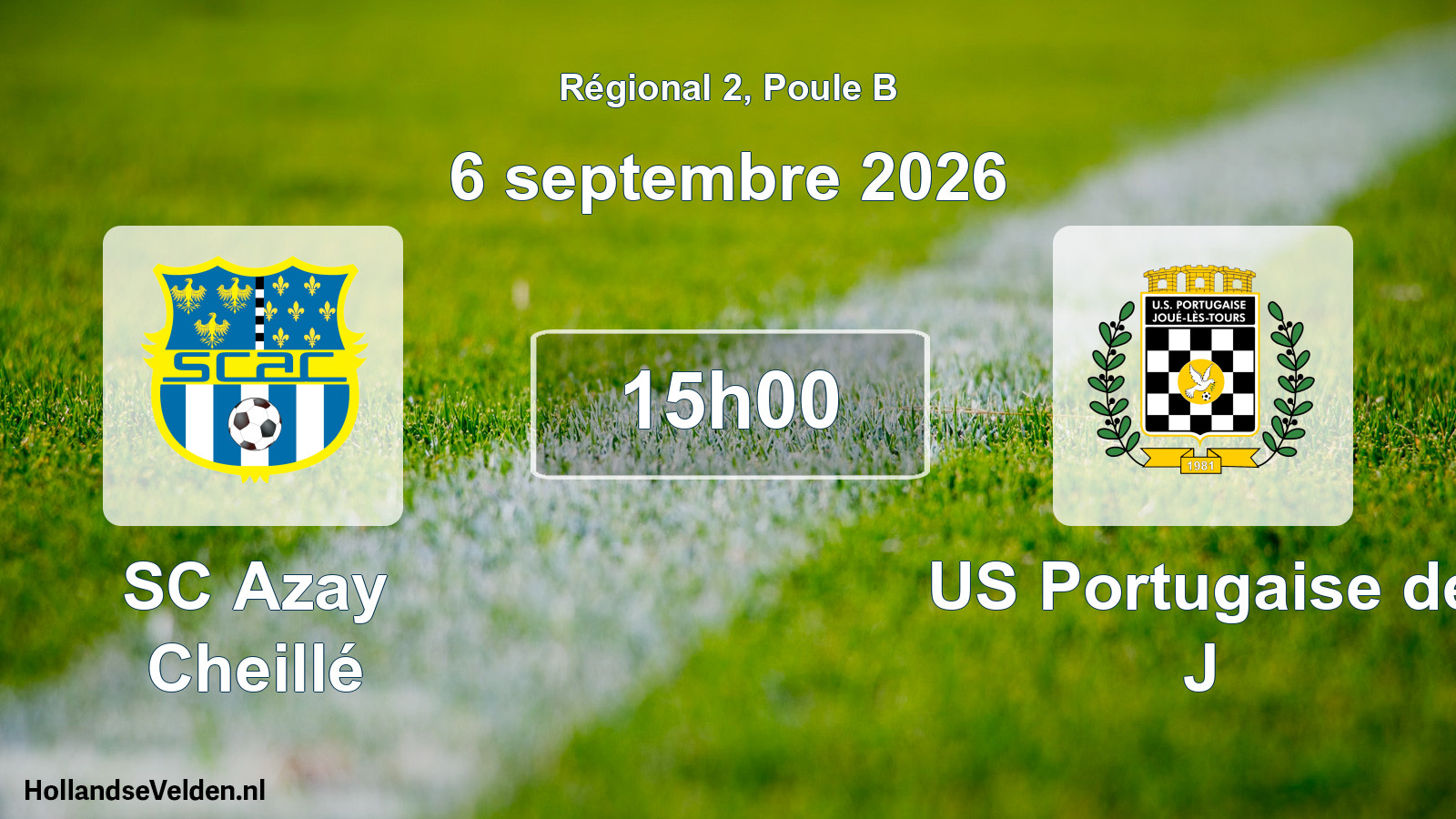 Scheduled Match: SC Azay Cheillé - US Portugaise de J (6 September 2026)