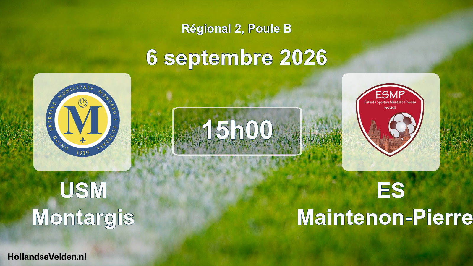 Scheduled Match: USM Montargis - ES Maintenon-Pierres (6 September 2026)