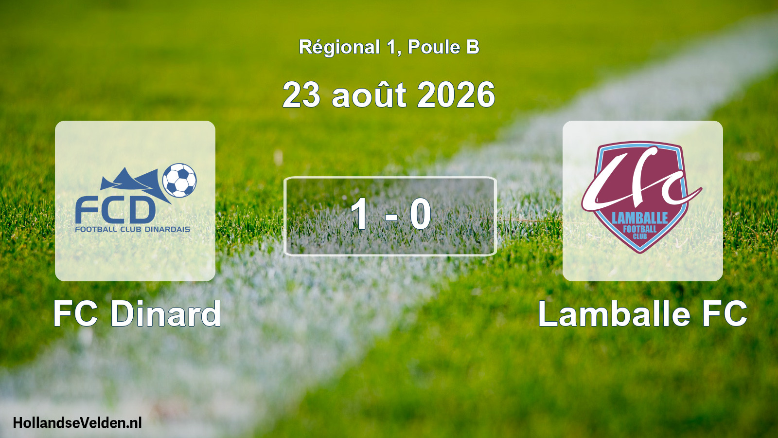 Scheduled Match: FC Dinard - Lamballe FC (23 August 2026)