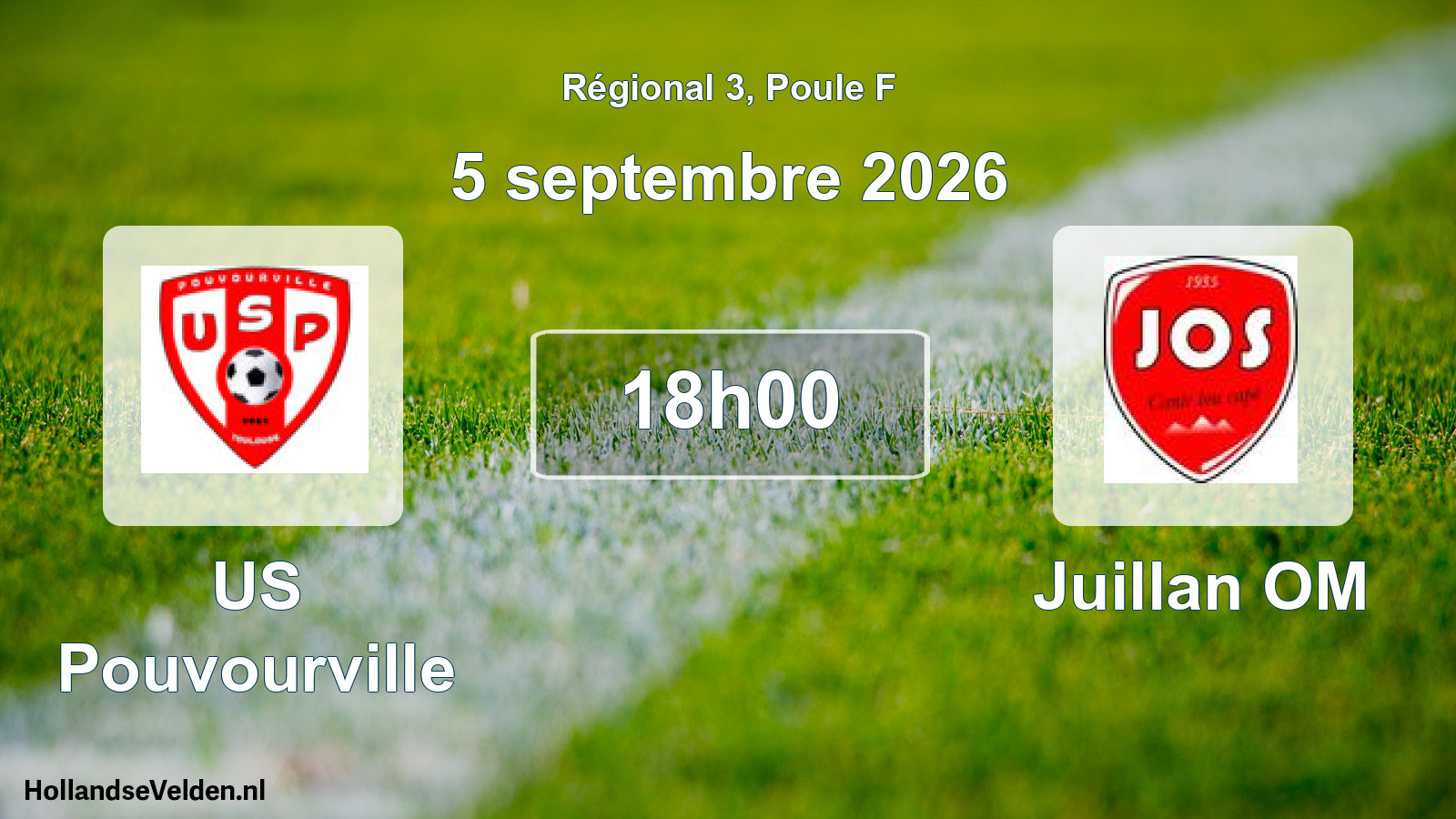 Match programmé: US Pouvourville - Juillan OM (5 septembre 2026)