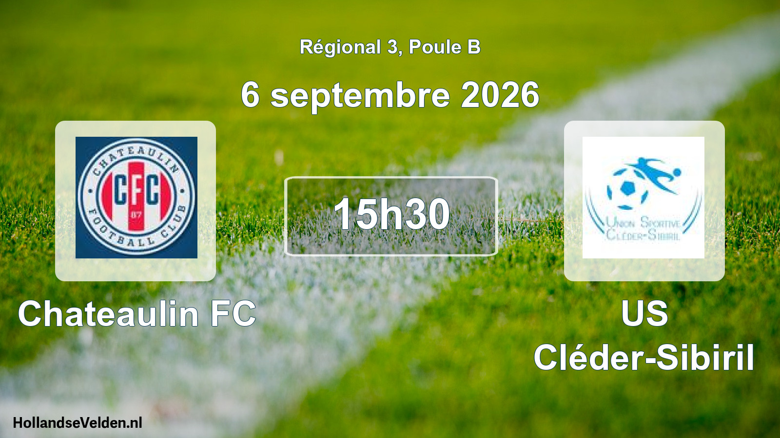Scheduled Match: Chateaulin FC - US Cléder-Sibiril (6 September 2026)