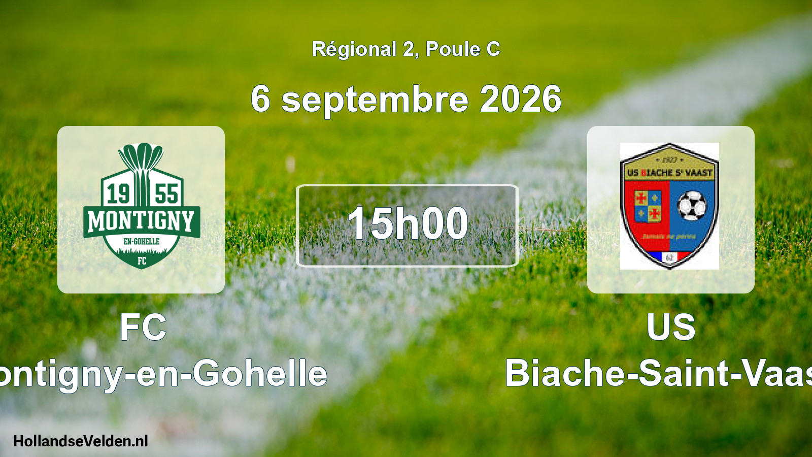 Scheduled Match: FC Montigny-en-Gohelle - US Biache-Saint-Vaast (6 September 2026)