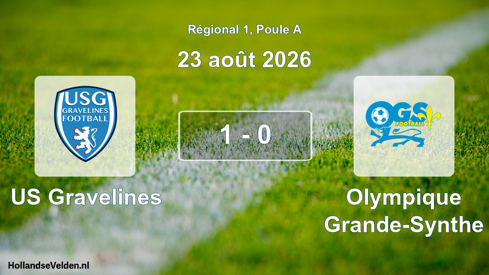 Scheduled Match: US Gravelines - Olympique Grande-Synthe (23 August 2026)