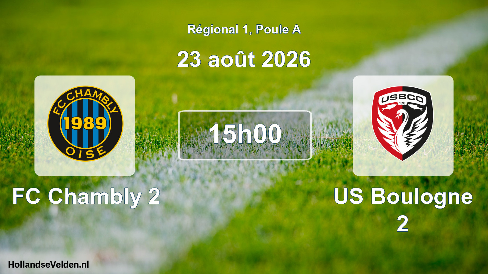 Scheduled Match: FC Chambly 2 - US Boulogne 2 (23 August 2026)