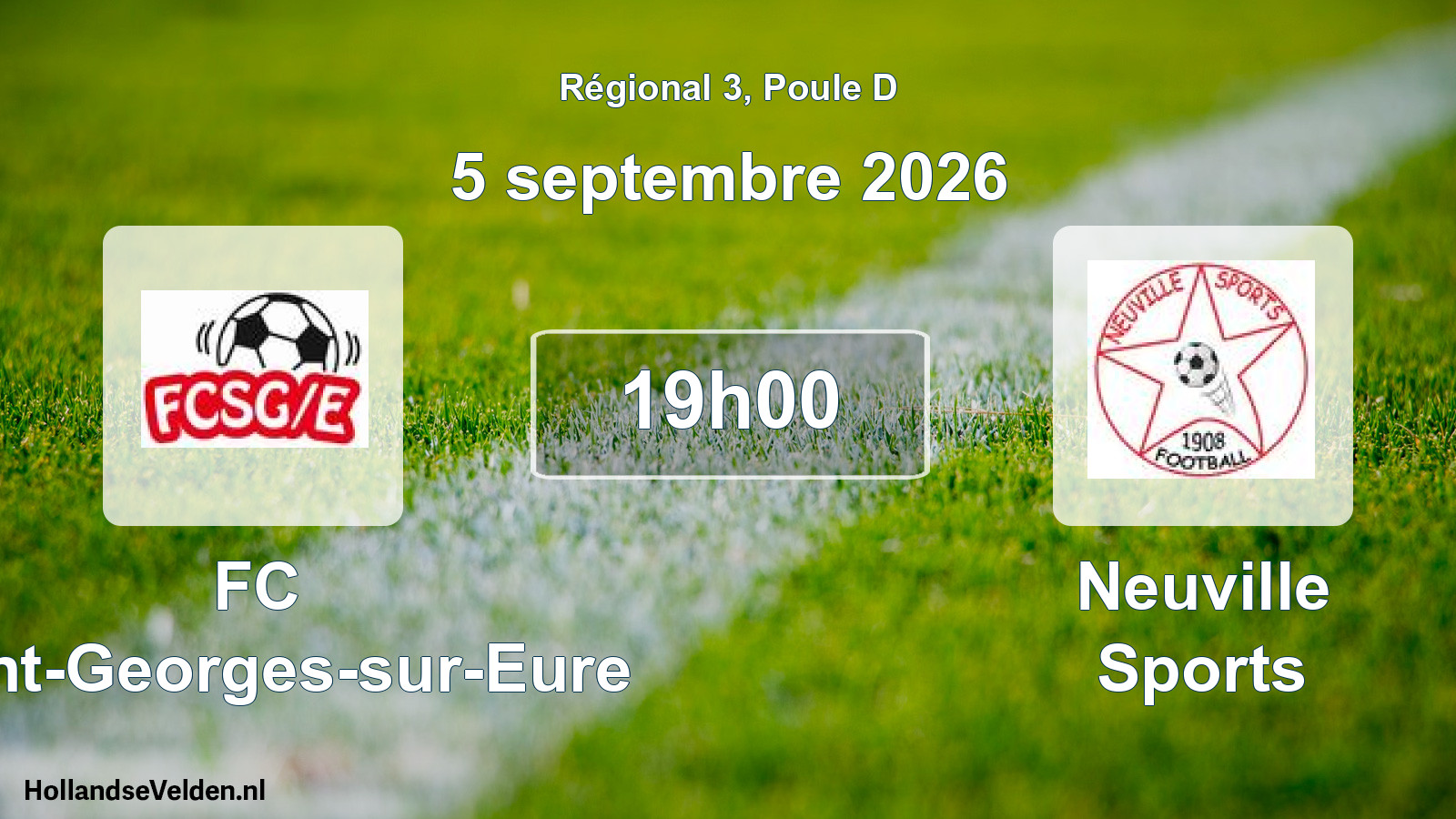 Scheduled Match: FC Saint-Georges-sur-Eure - Neuville Sports (5 September 2026)