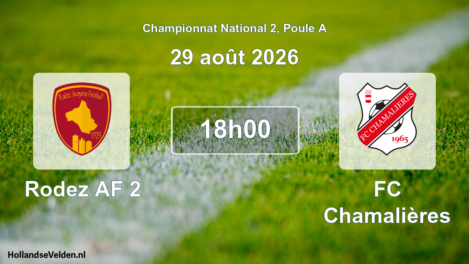 Scheduled Match: Rodez AF 2 - FC Chamalières (29 August 2026)