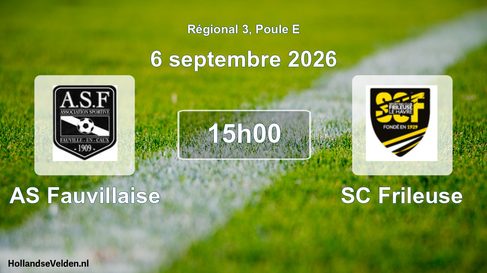Scheduled Match: AS Fauvillaise - SC Frileuse (6 September 2026)