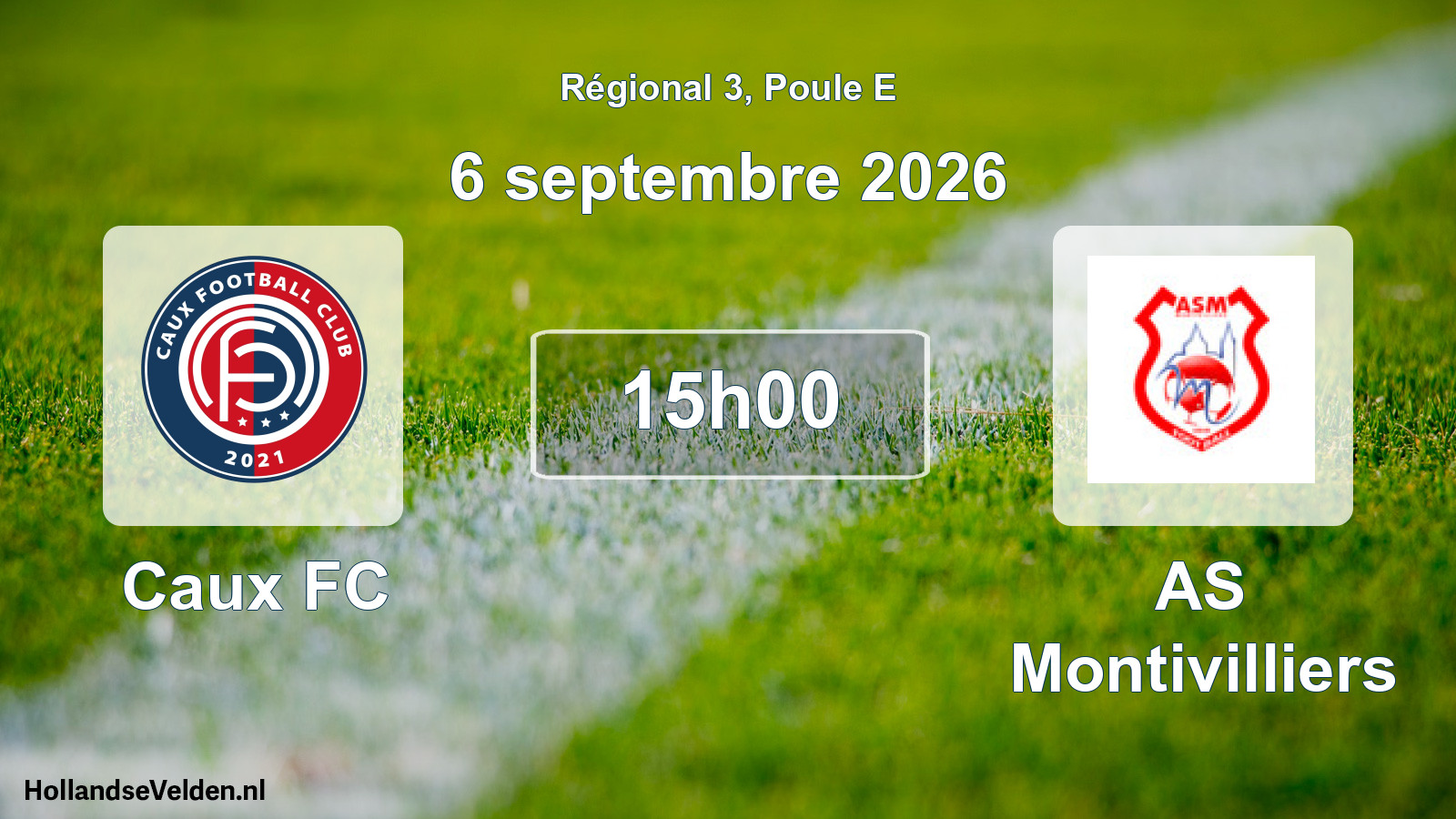 Scheduled Match: Caux FC - AS Montivilliers (6 September 2026)