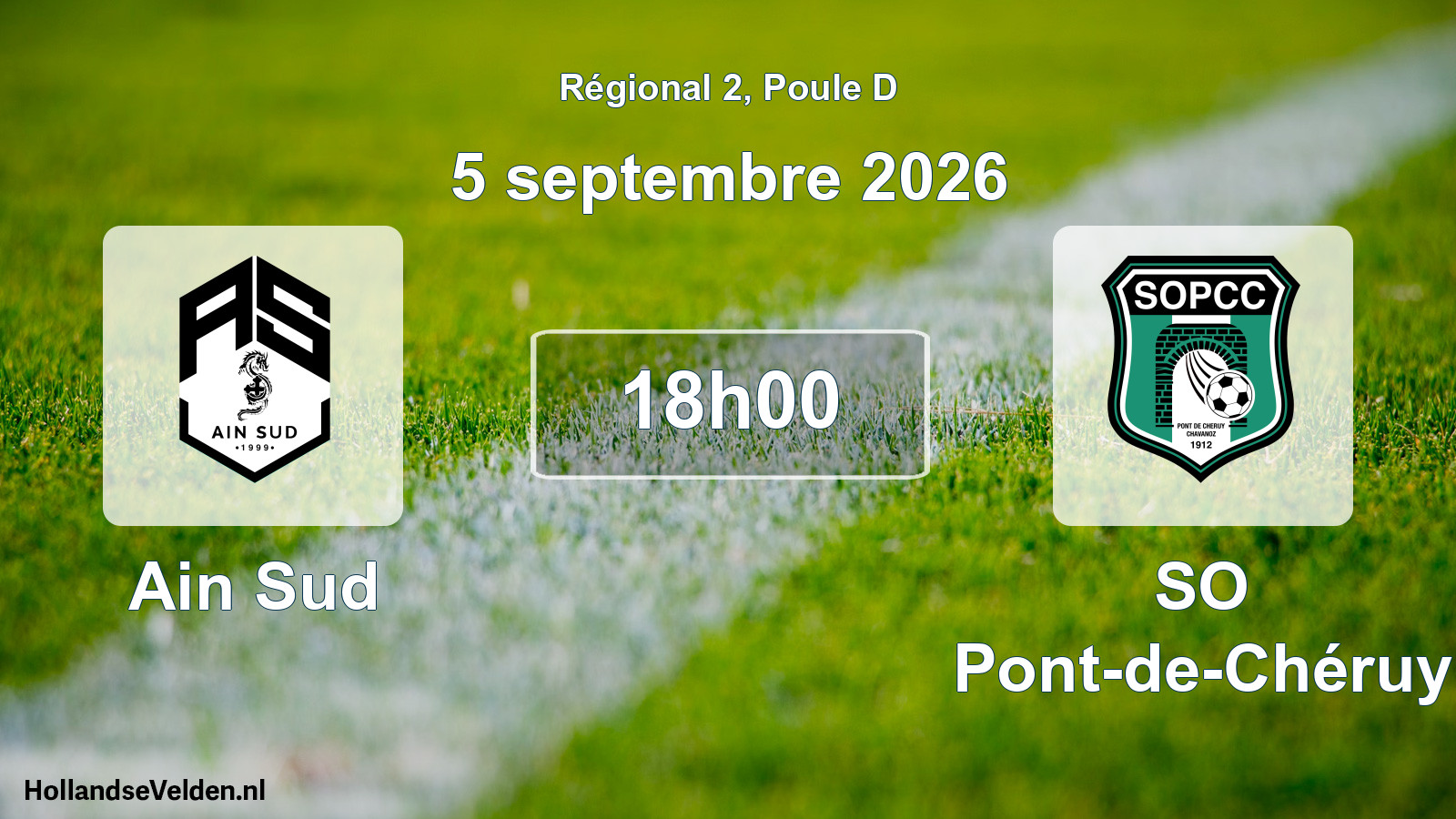 Scheduled Match: Ain Sud - SO Pont-de-Chéruy (5 September 2026)