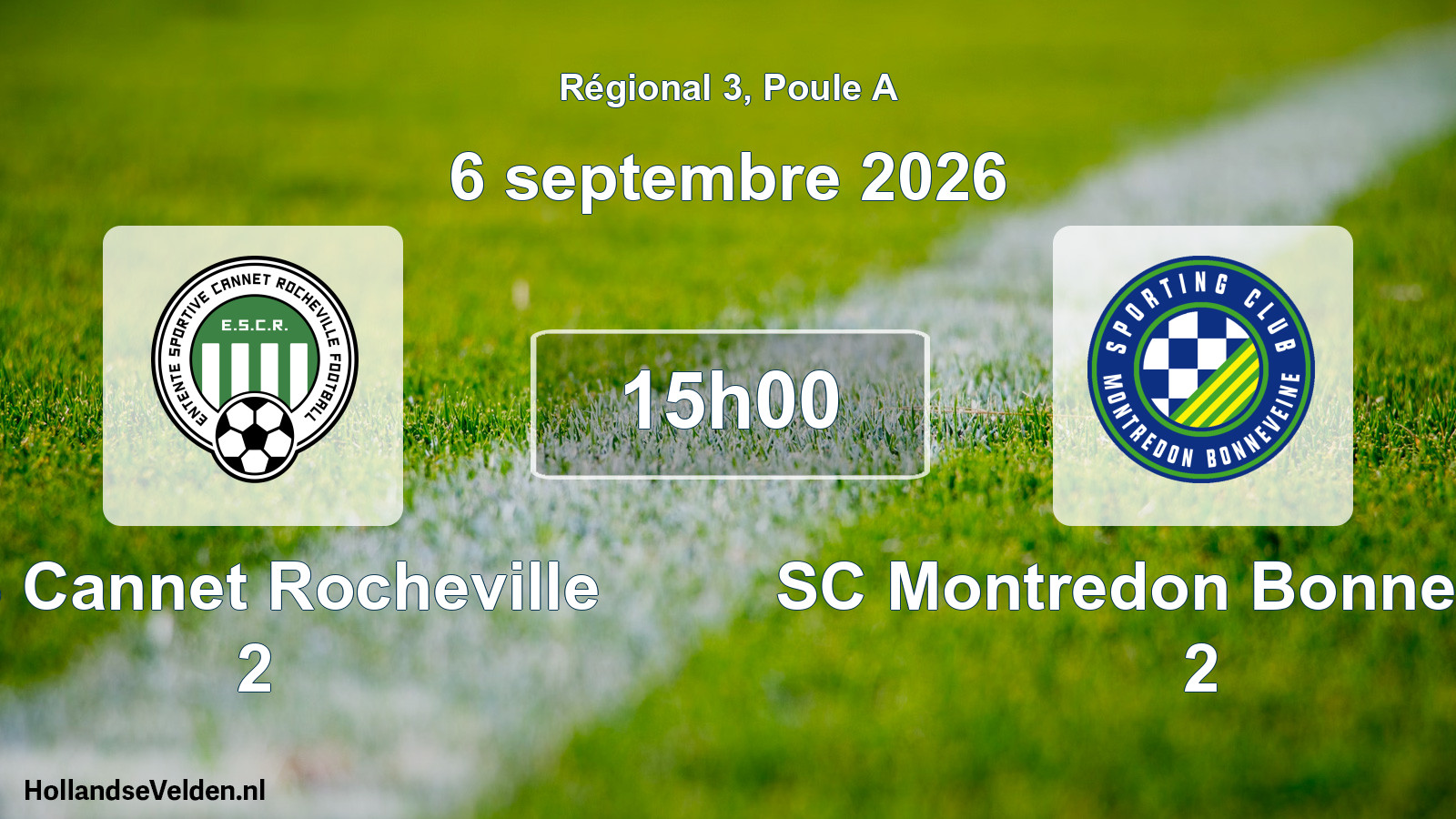 Scheduled Match: ES Cannet Rocheville 2 - SC Montredon Bonneveine 2 (6 September 2026)