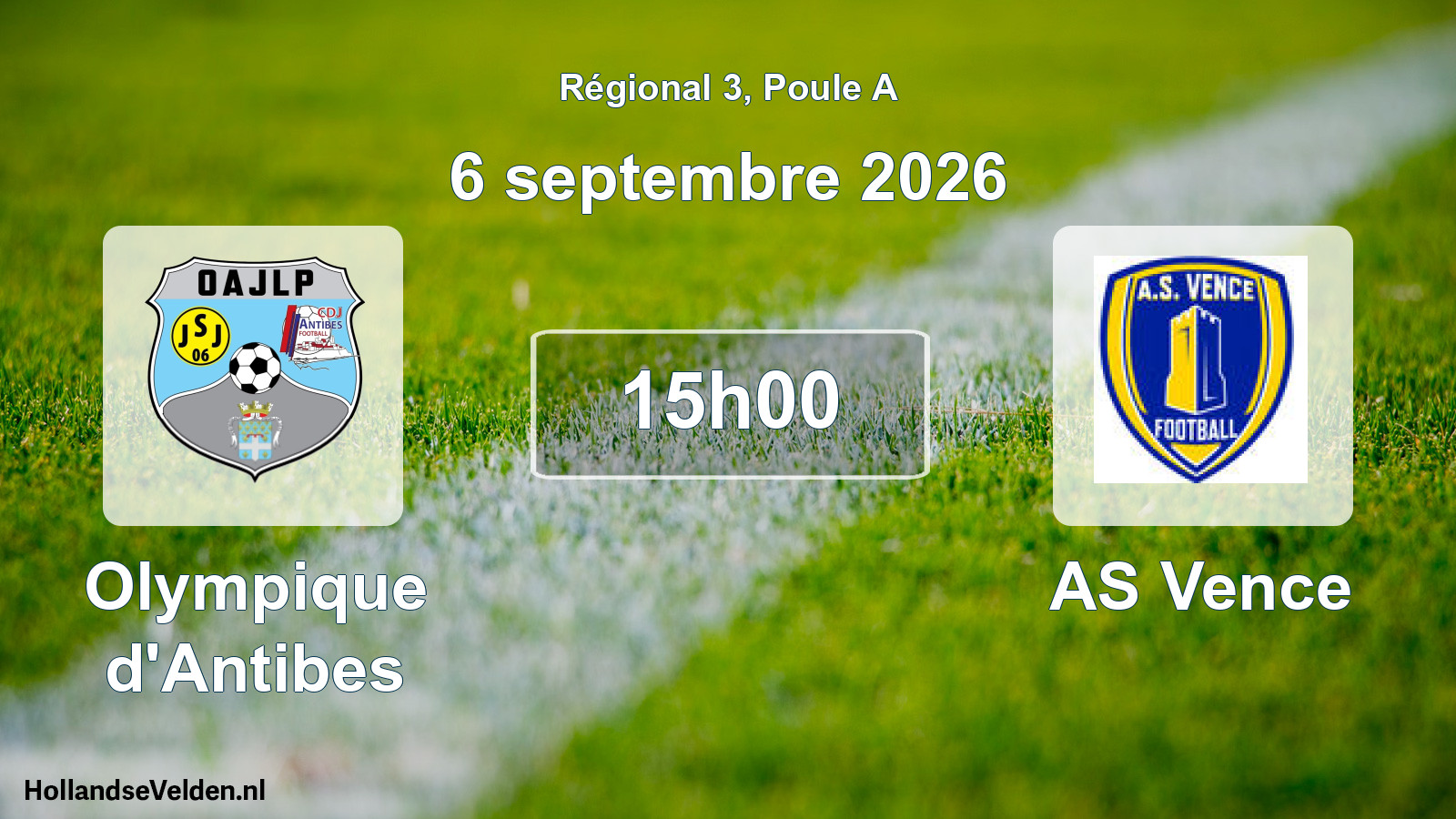 Scheduled Match: Olympique d'Antibes - AS Vence (6 September 2026)