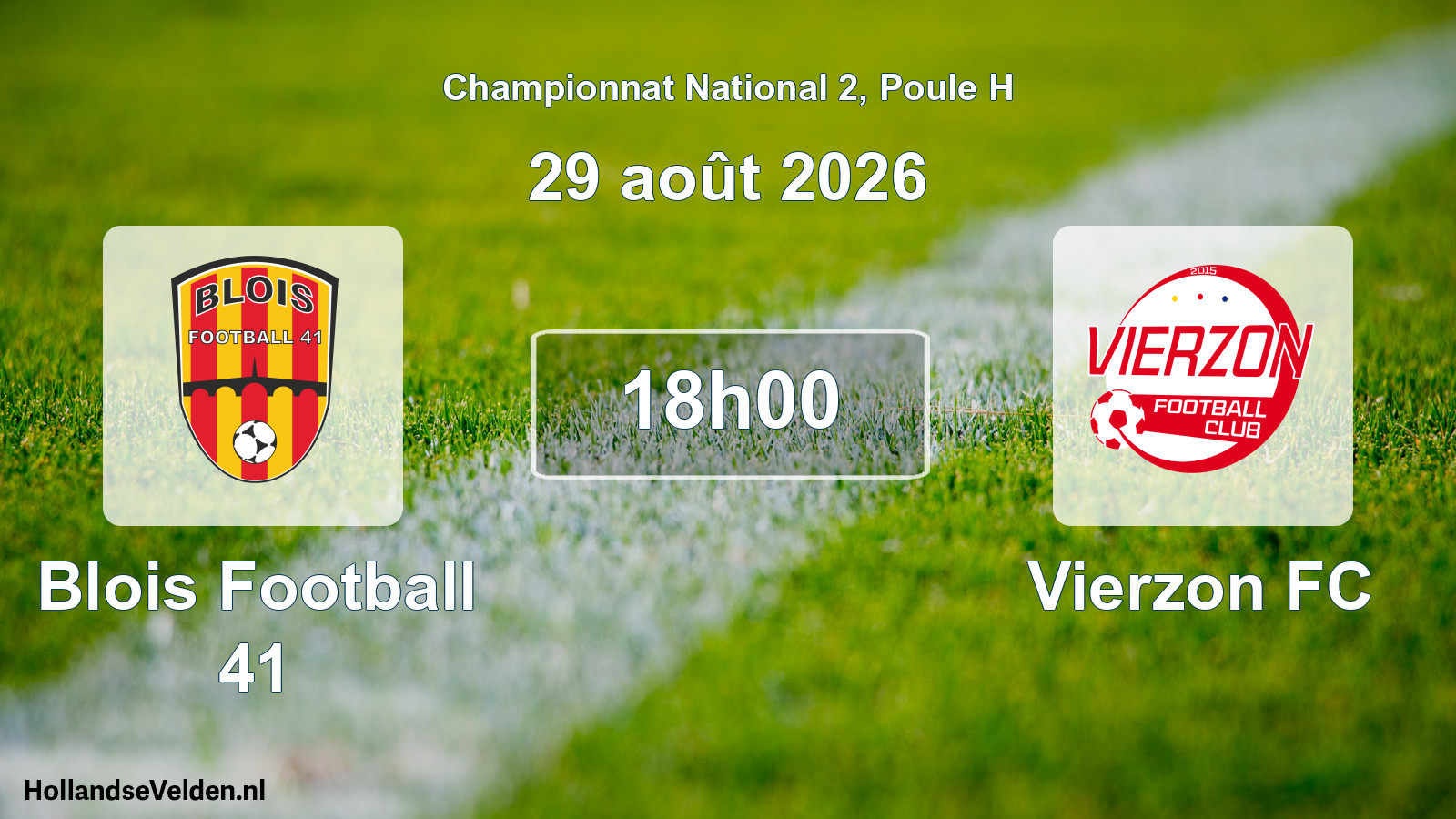Scheduled Match: Blois Football 41 - Vierzon FC (29 August 2026)