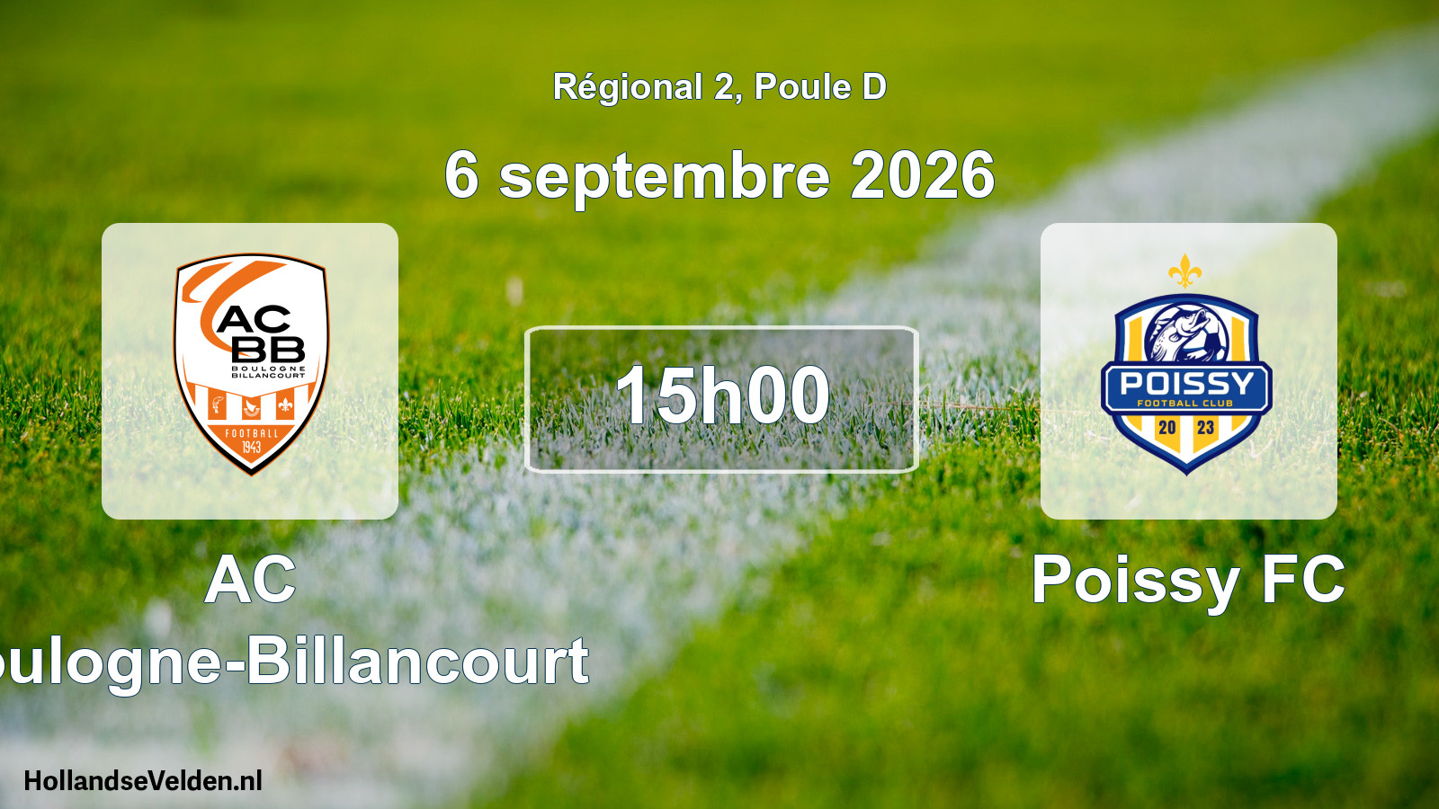 Scheduled Match: AC Boulogne-Billancourt - Poissy FC (6 September 2026)