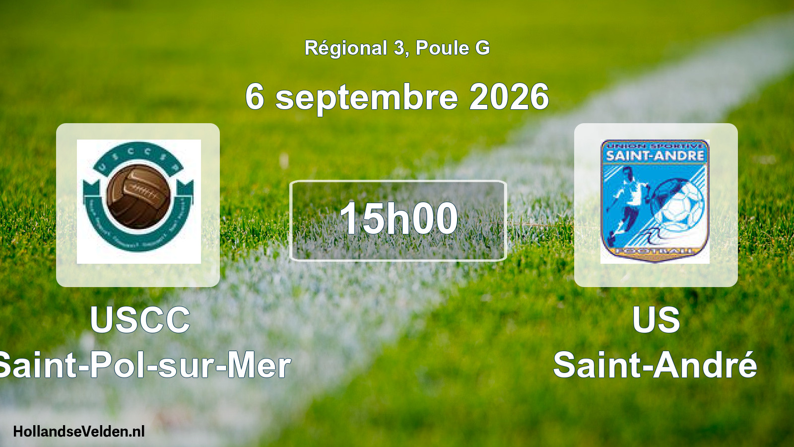 Scheduled Match: USCC Saint-Pol-sur-Mer - US Saint-André (6 September 2026)