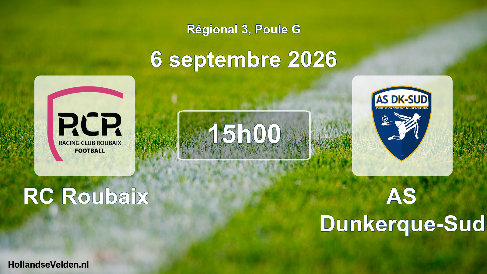 Scheduled Match: RC Roubaix - AS Dunkerque-Sud (6 September 2026)