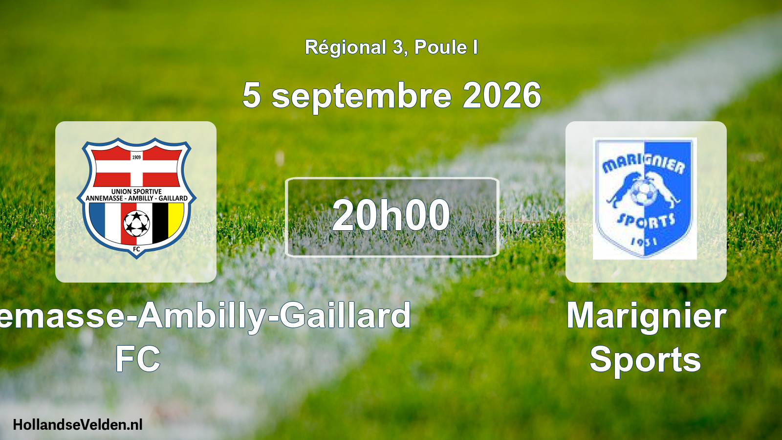 Scheduled Match: US Annemasse-Ambilly-Gaillard FC - Marignier Sports (5 September 2026)