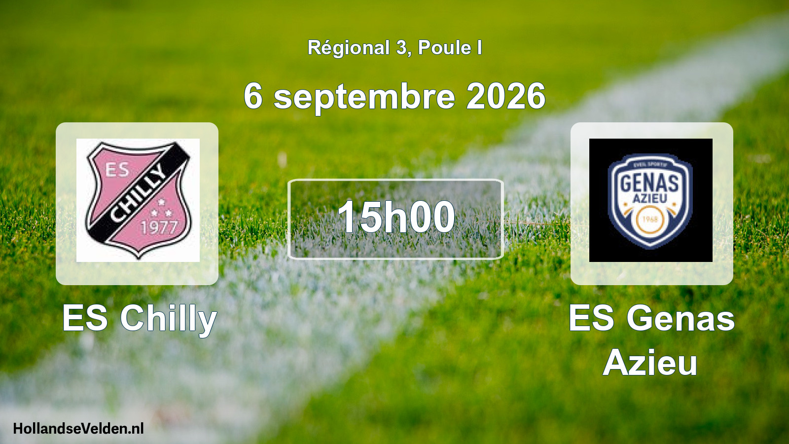 Scheduled Match: ES Chilly - ES Genas Azieu (6 September 2026)