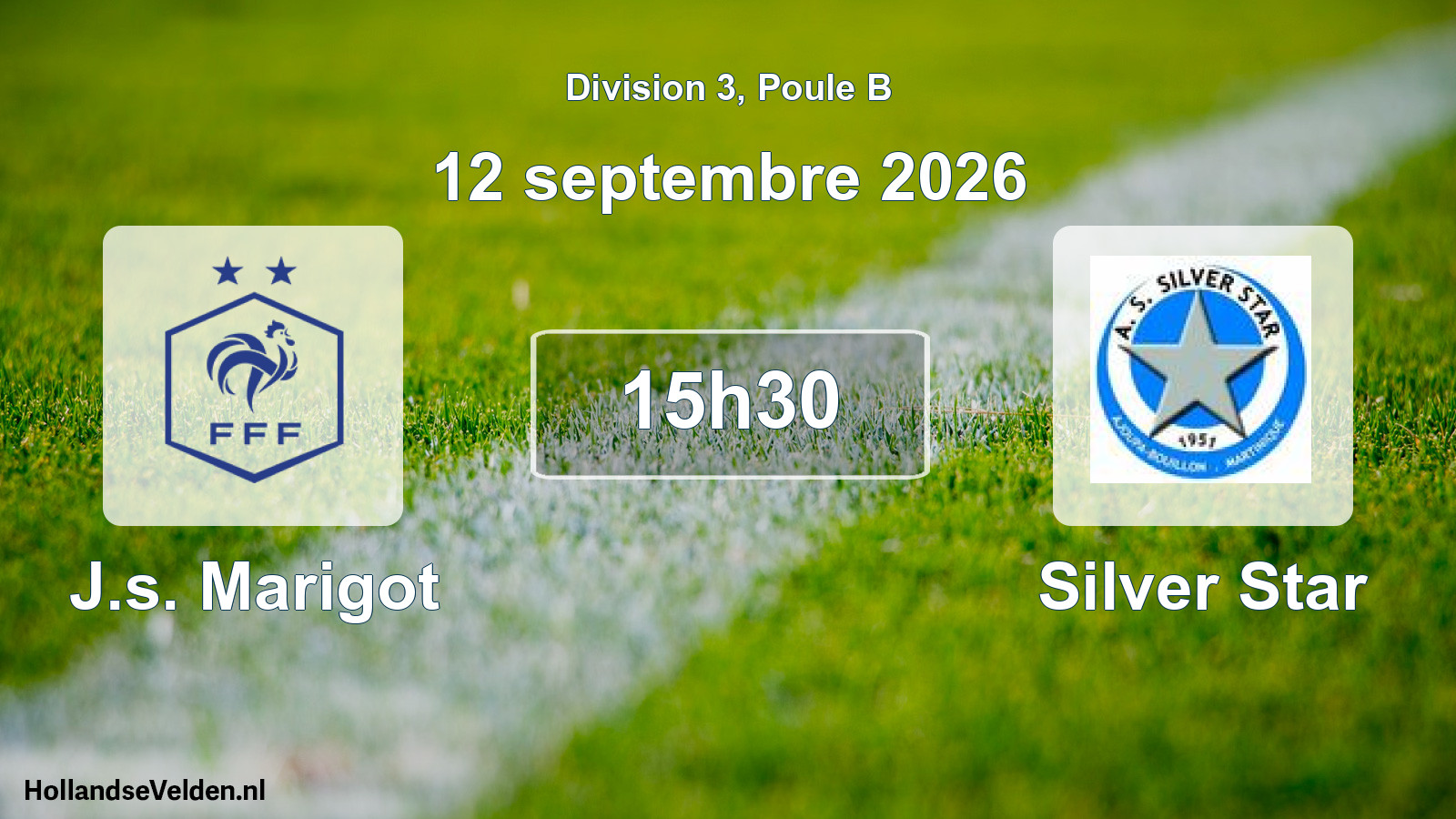 Geplande wedstrijd: J.s. Marigot - Silver Star (12 september 2026)