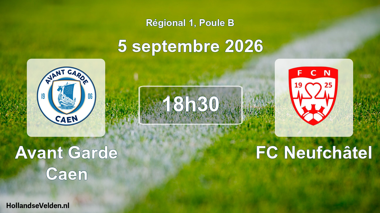 Scheduled Match: Avant Garde Caen - FC Neufchâtel (5 September 2026)