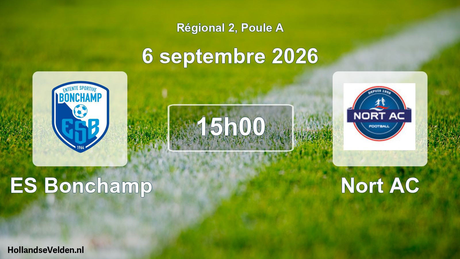Scheduled Match: ES Bonchamp - Nort AC (6 September 2026)