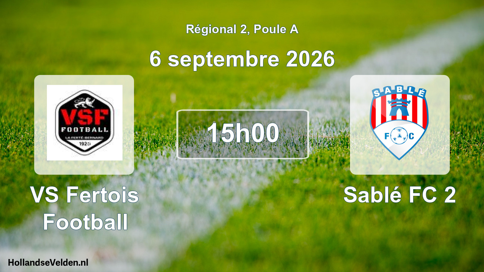 Scheduled Match: VS Fertois Football - Sablé FC 2 (6 September 2026)