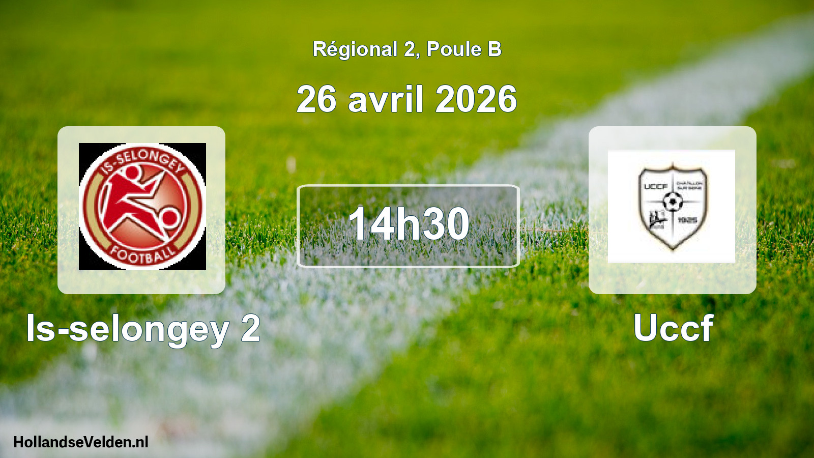Scheduled Match: Is-selongey 2 - Uccf (26 April 2026)