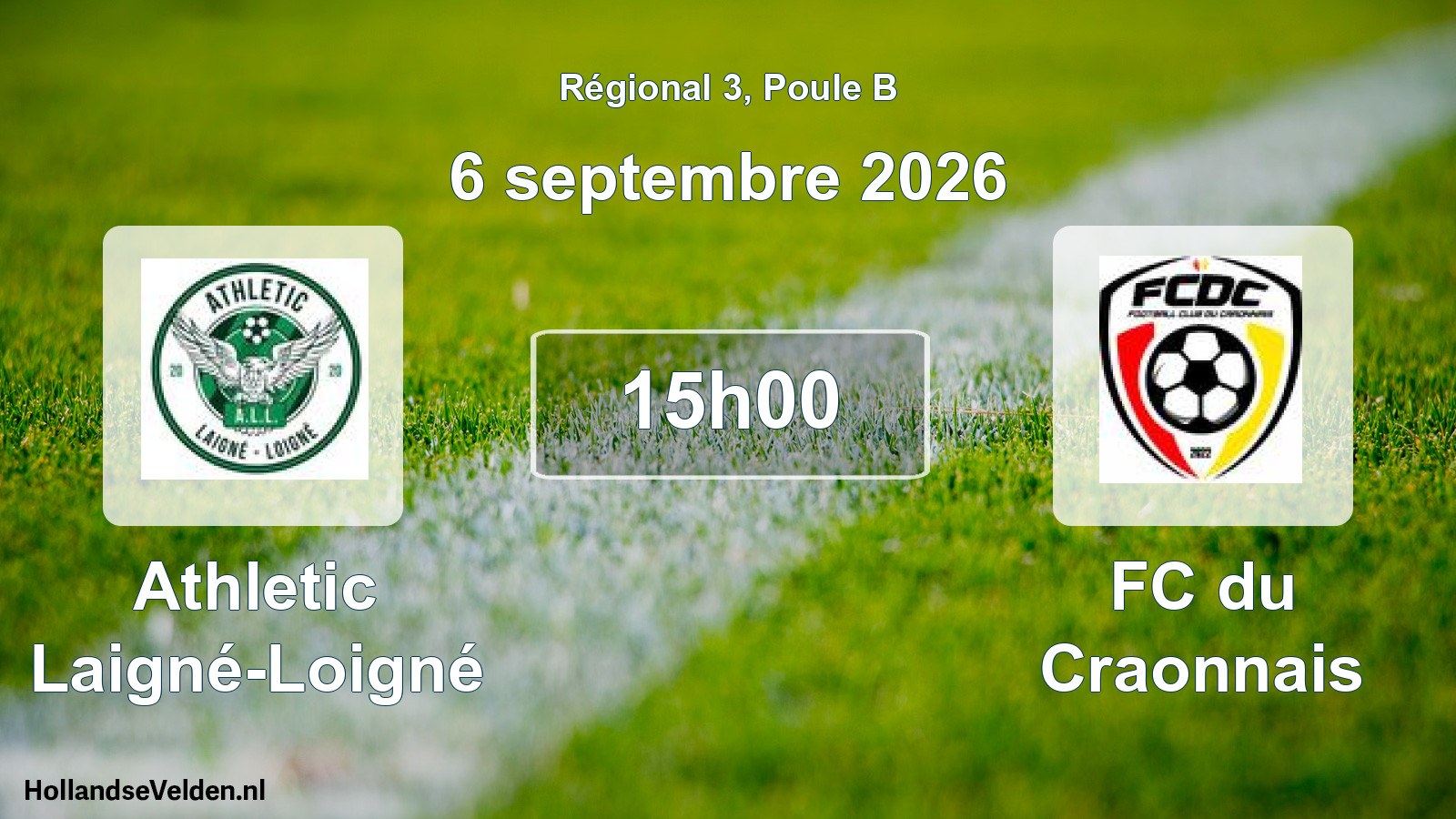 Scheduled Match: Athletic Laigné-Loigné - FC du Craonnais (6 September 2026)