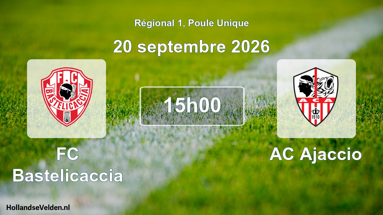 Scheduled Match: FC Bastelicaccia - AC Ajaccio (20 September 2026)