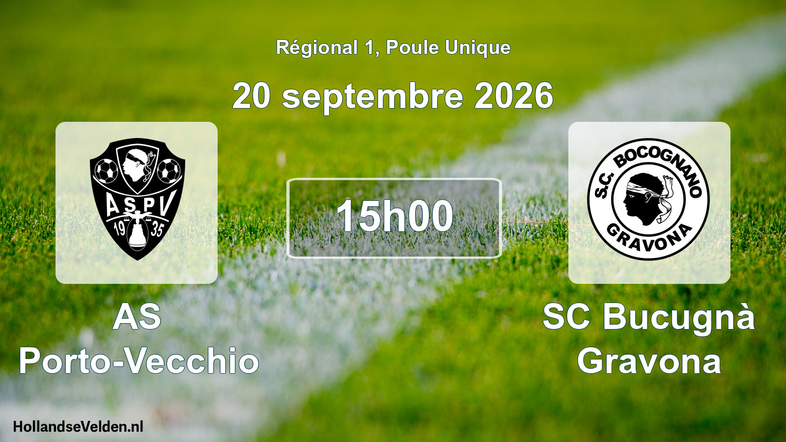 Scheduled Match: AS Porto-Vecchio - SC Bucugnà Gravona (20 September 2026)