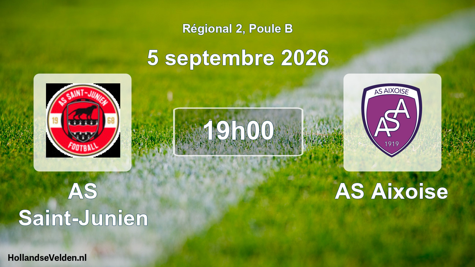 Scheduled Match: AS Saint-Junien - AS Aixoise (5 September 2026)